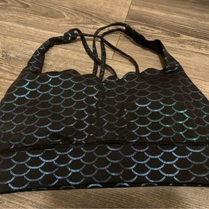 Crowned Athletics mermaid dragon sports bra